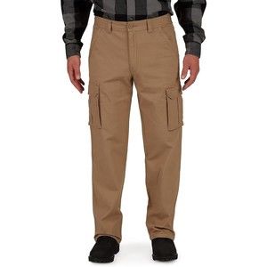 Smiths Workwear Canvas Stretch Cargo Pants Mens 38x34 Khaki Relaxed Fit NEW